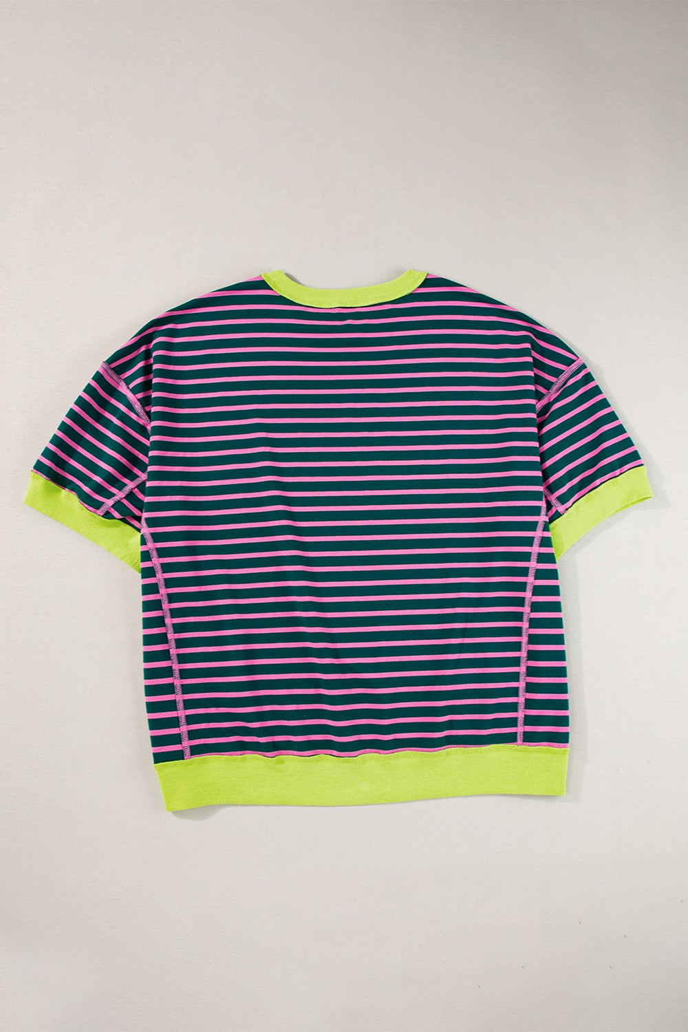 Striped Round Neck Half Sleeve T-Shirt