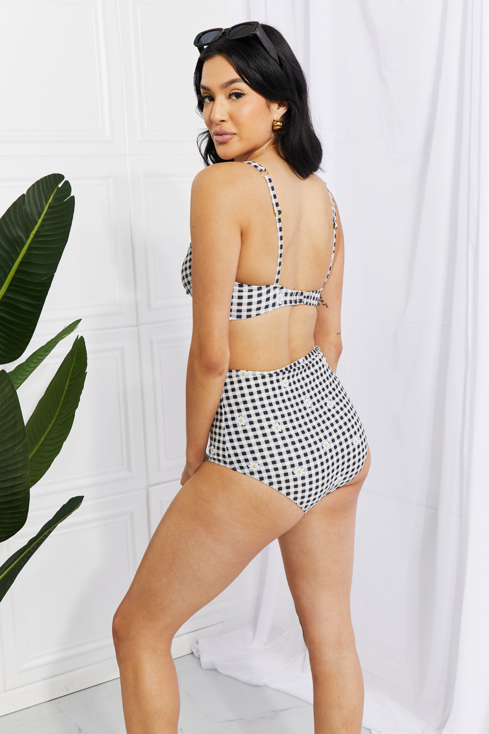 High-Waisted Twist Front Bikini