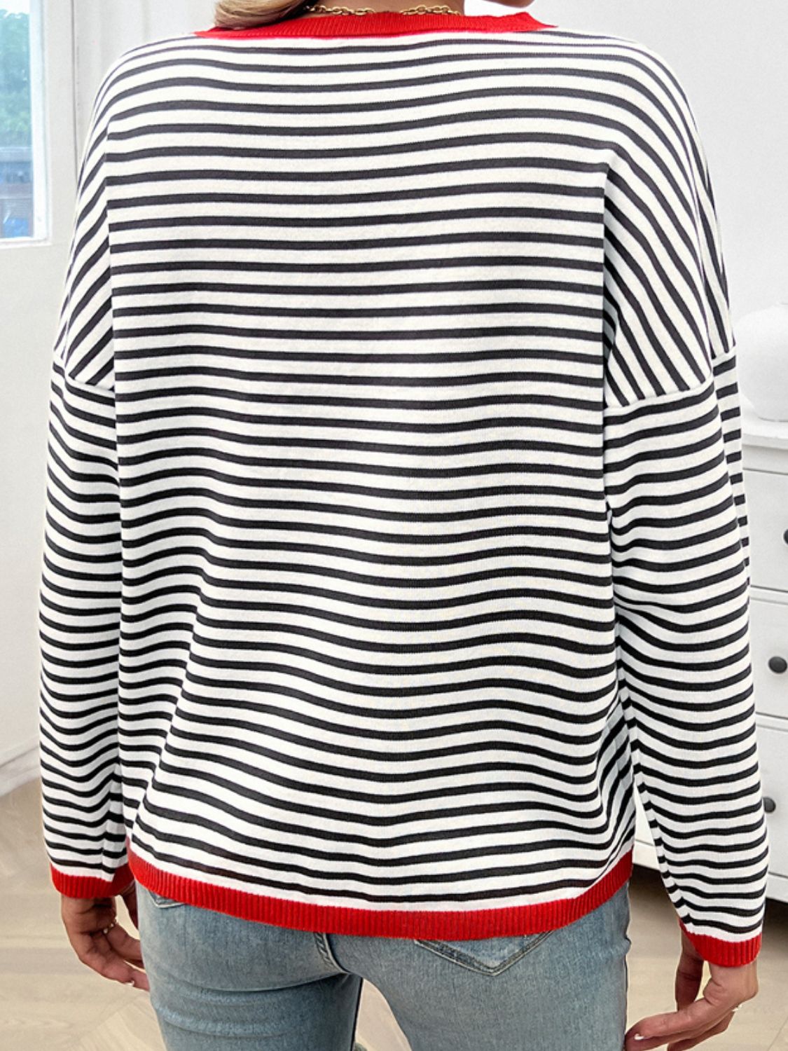 Women's Oversized Striped Sweater