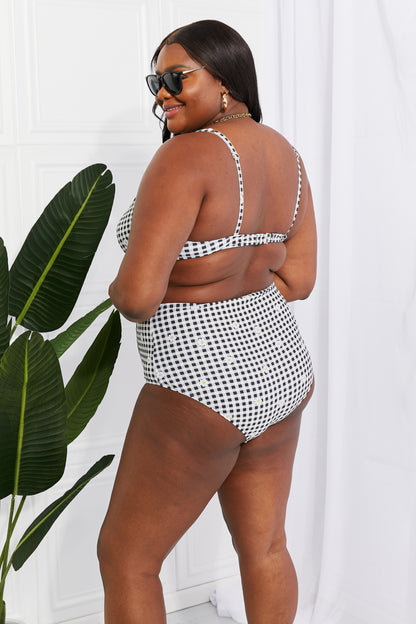 High-Waisted Twist Front Bikini