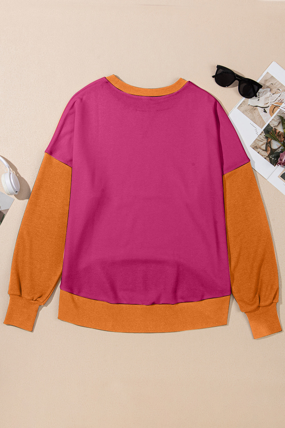 Women's Contrast Crewneck Sweatshirt