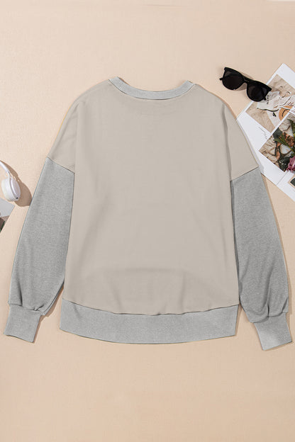 Women's Contrast Crewneck Sweatshirt