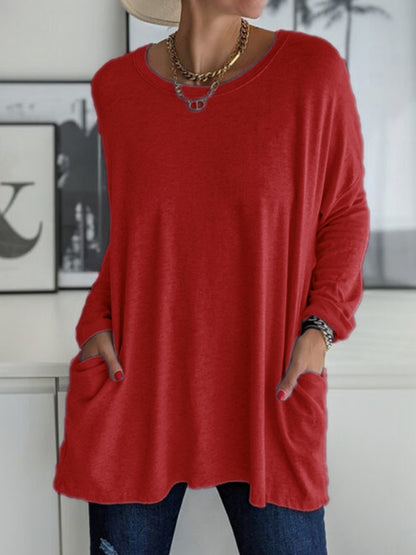 Full Size Round Neck Long Sleeve T-Shirt