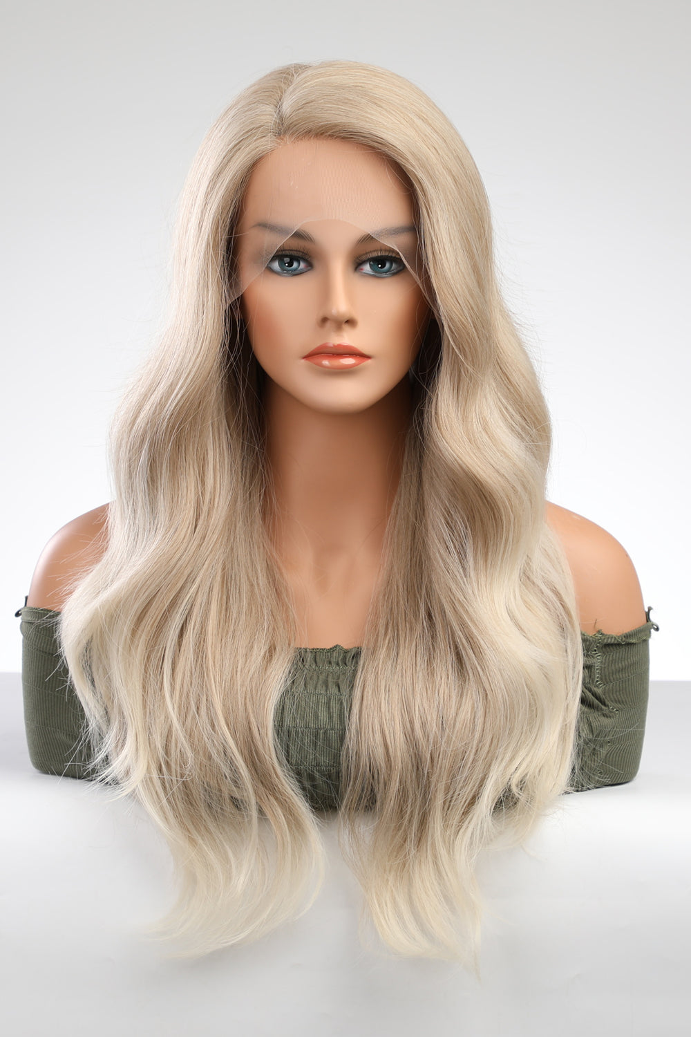 25" Long Wavy Lace Front Wig