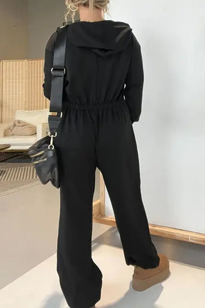 Women's Back-to-School Long Sleeve Jumpsuit