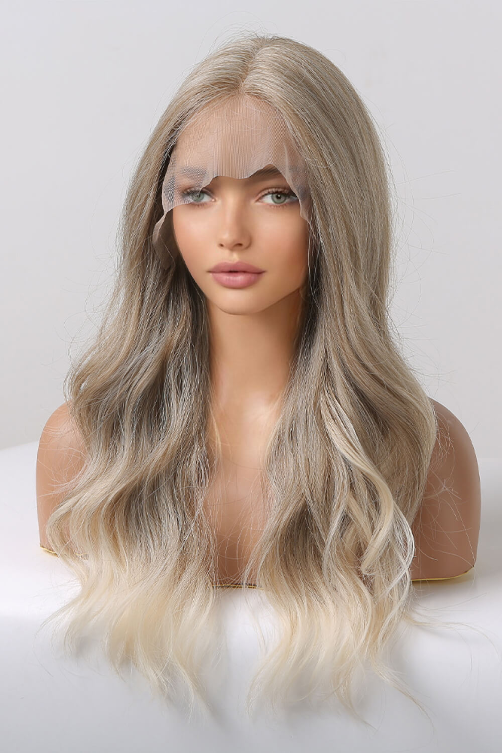 24" Long Wavy Lace Front Wig