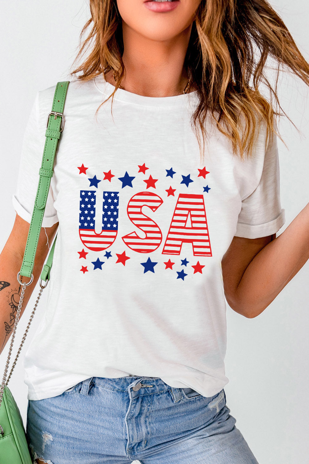 USA Star and Stripe Graphic Tee