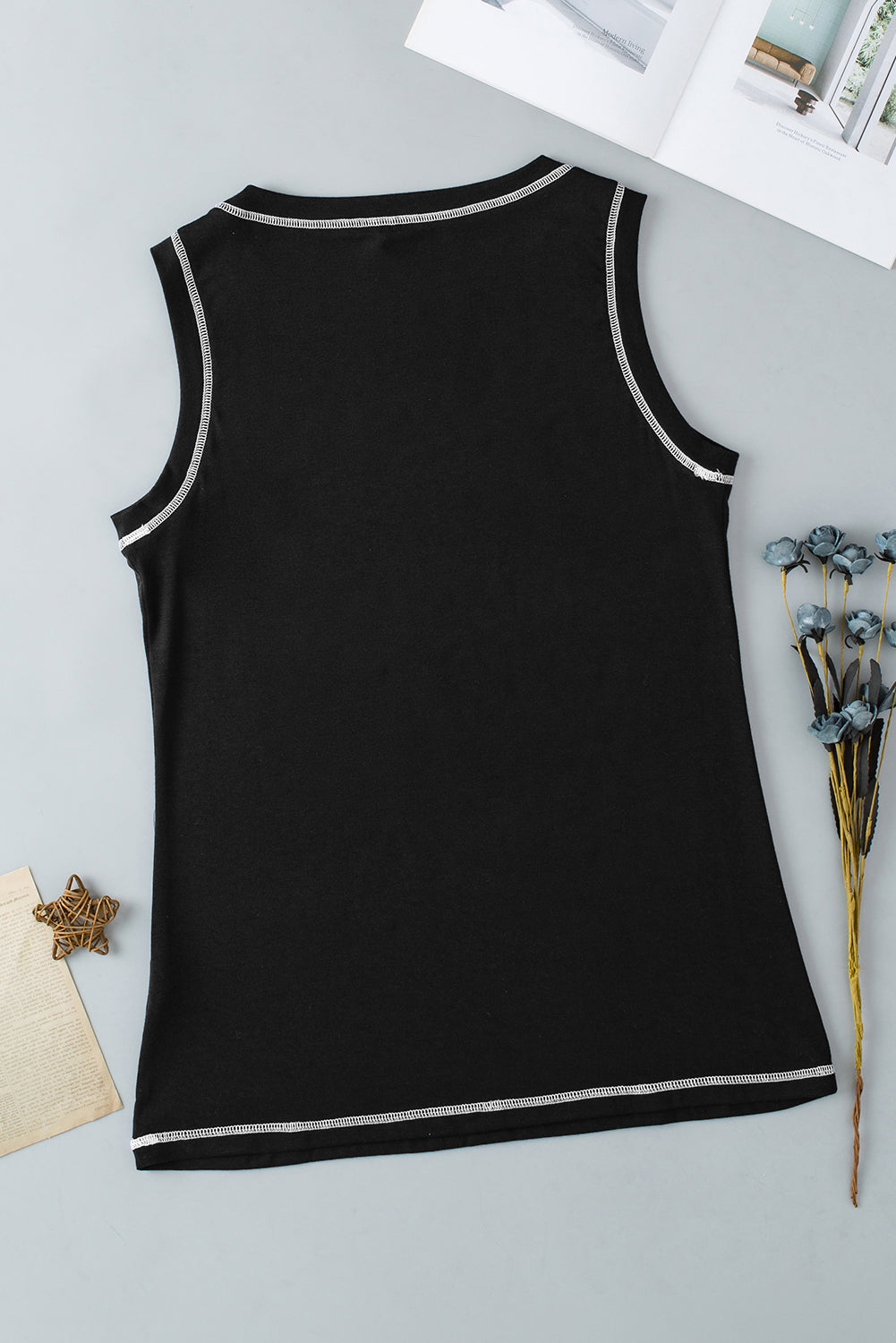 Back-to-School Leopard Sequin Tank Top