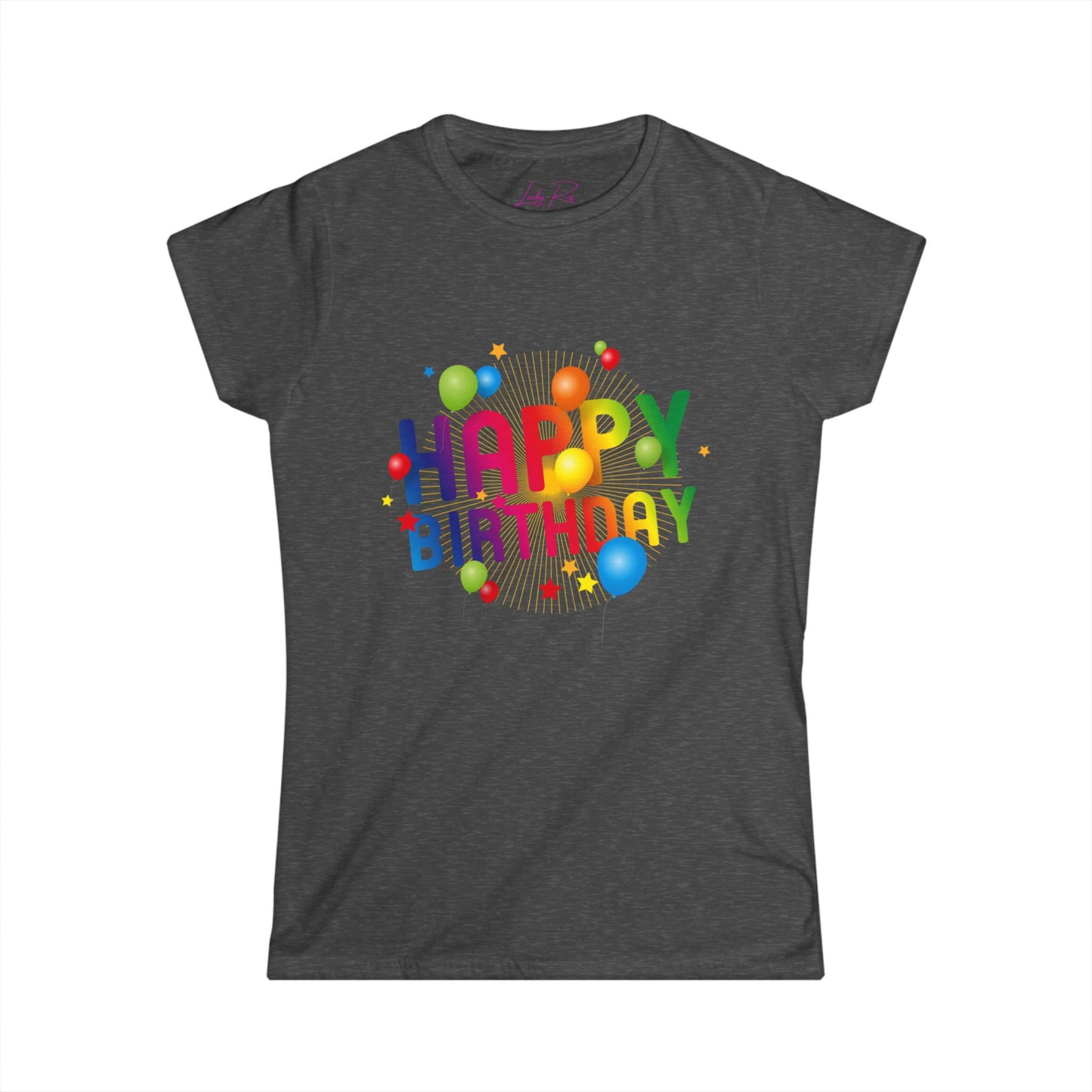 Happy Birthday Celebration Women’s T-Shirt – Fun & Festive Style Dark Heather