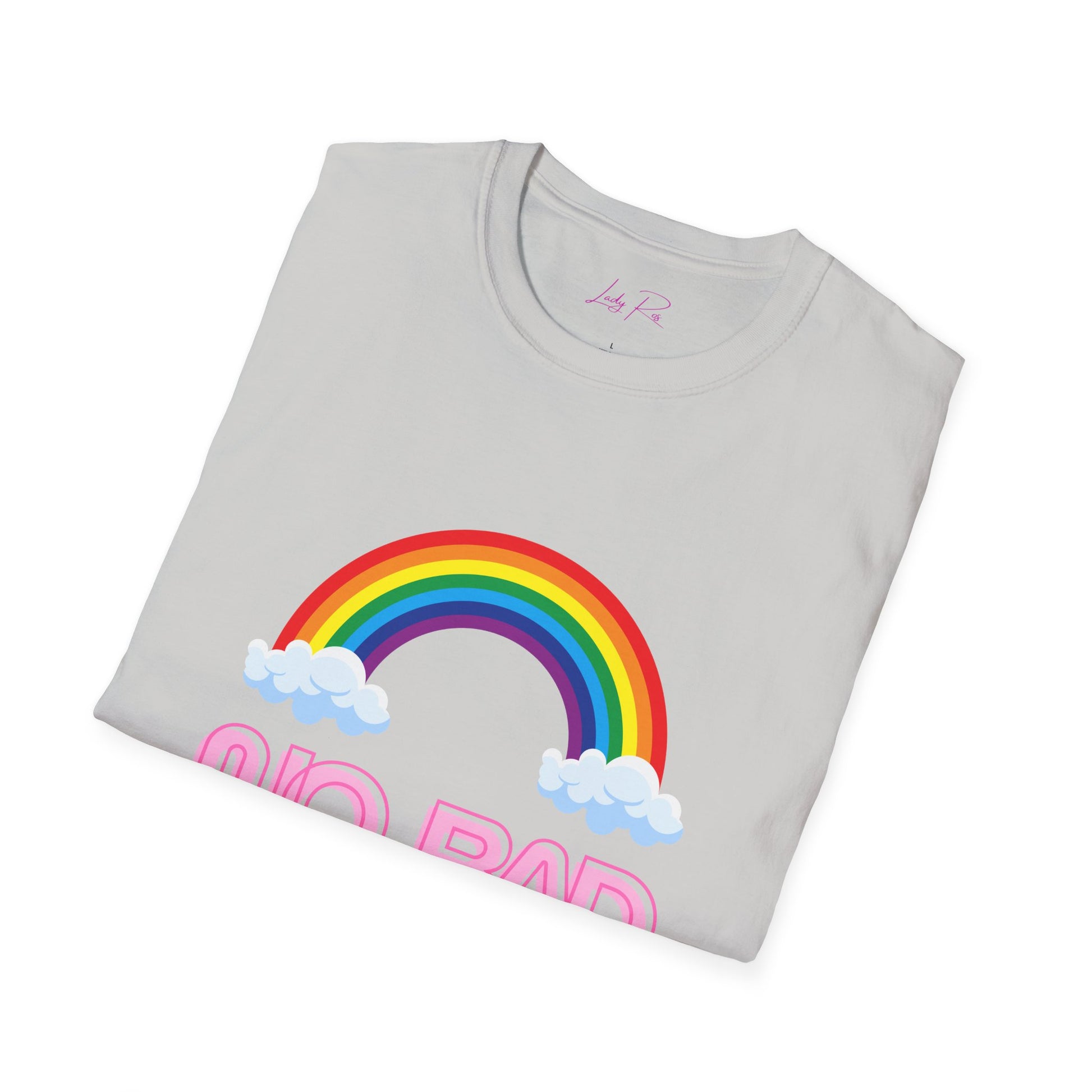 No Bad Vibes Rainbow T-Shirt – Spread Positivity in Style