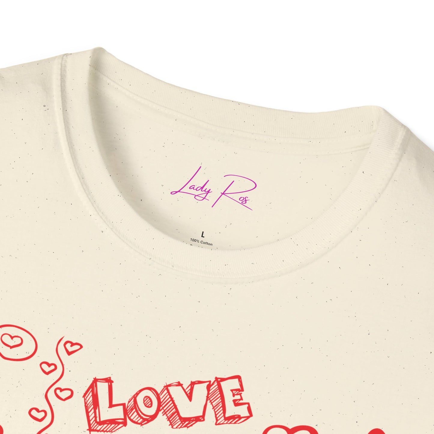 Playful Love Doodle Women’s T-Shirt – Valentine’s Day Edition