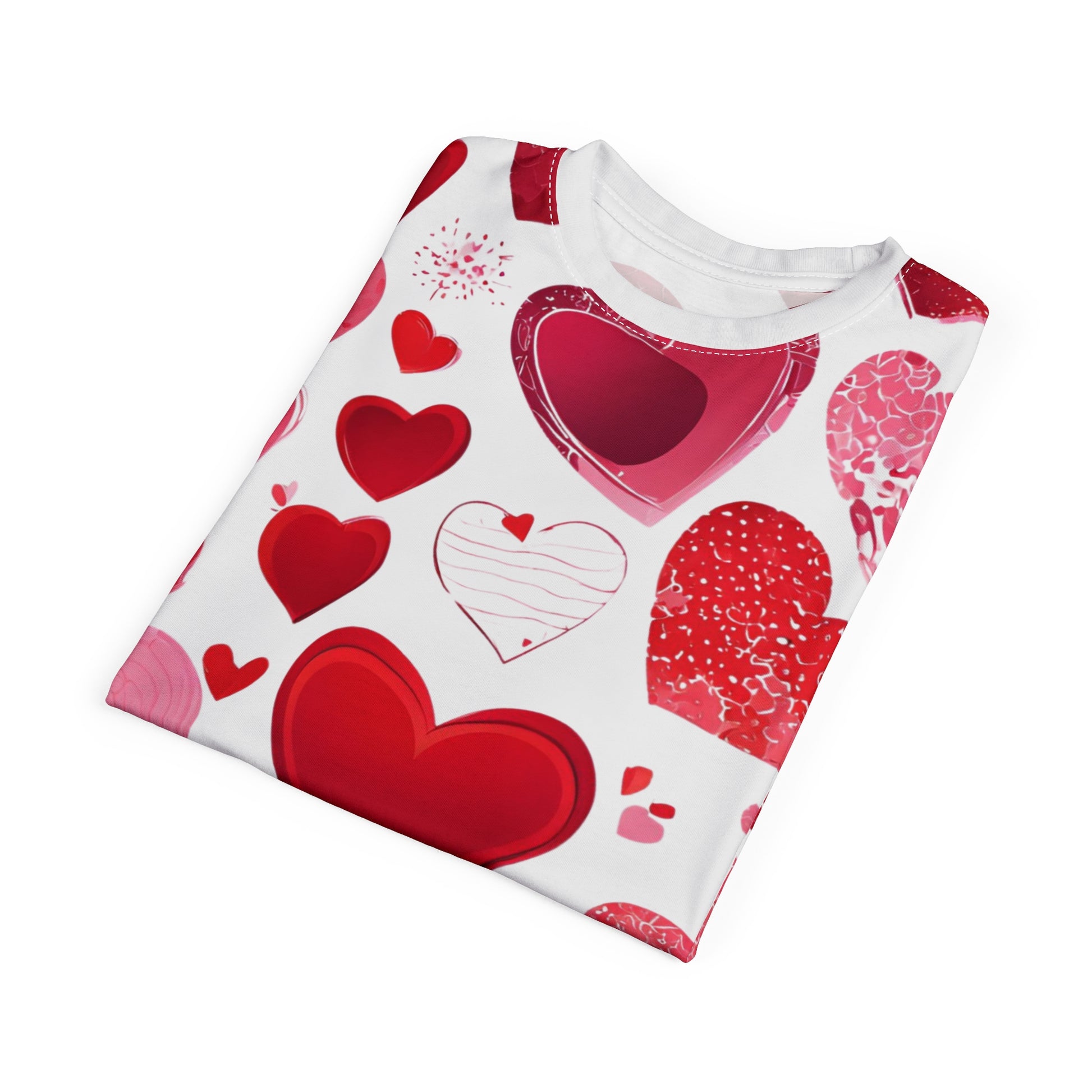 Valentine’s Day Heart Print Tee – Love in Every Stitch