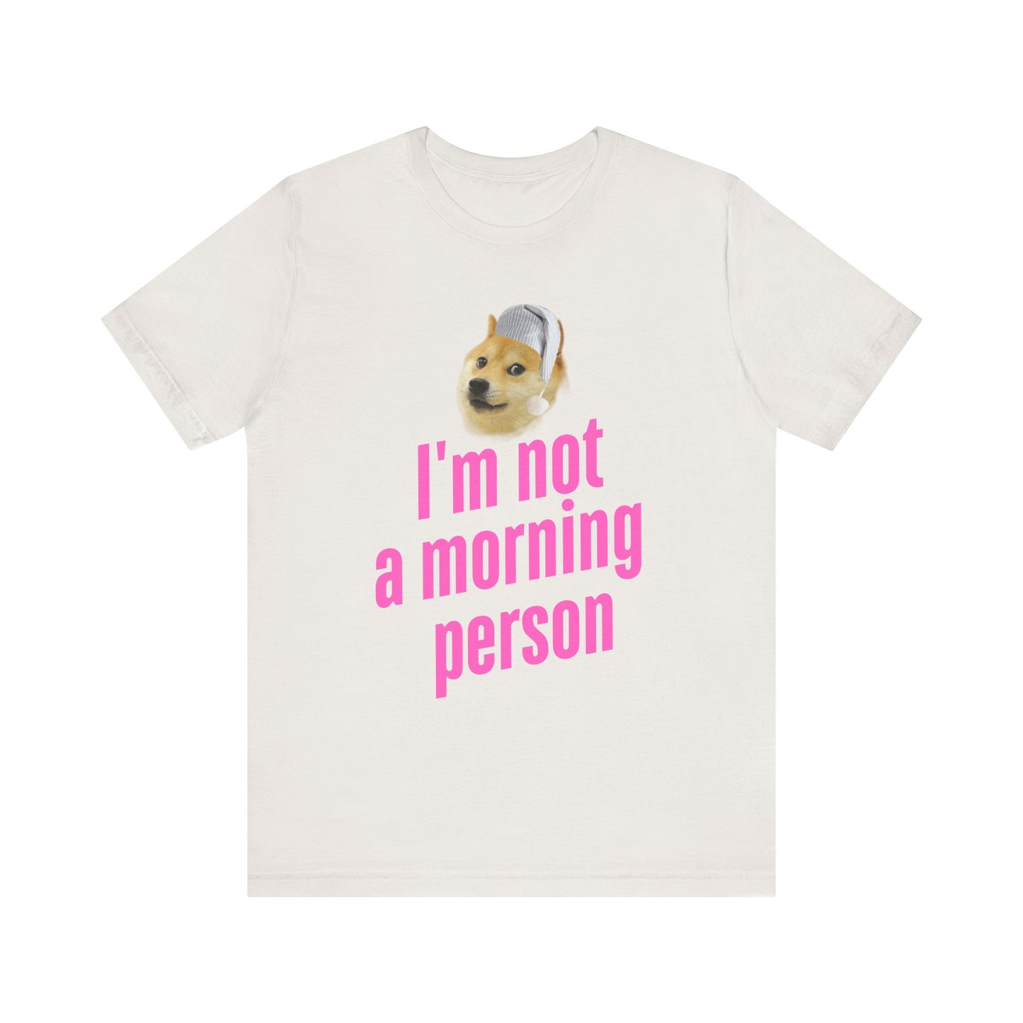 I'm Not a Morning Person T-Shirt – Fun & Relatable Humor Vintage White