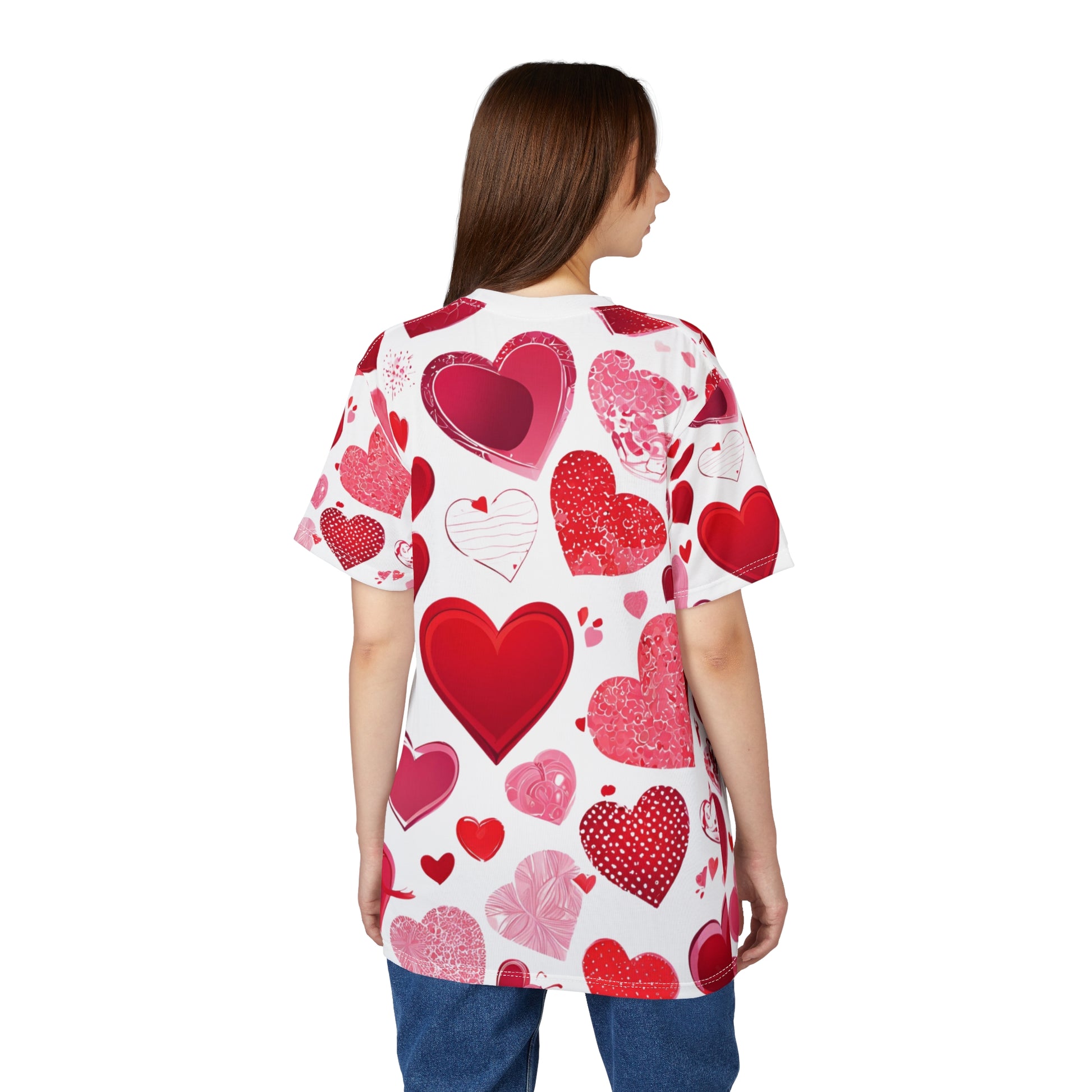 Valentine’s Day Heart Print Tee – Love in Every Stitch