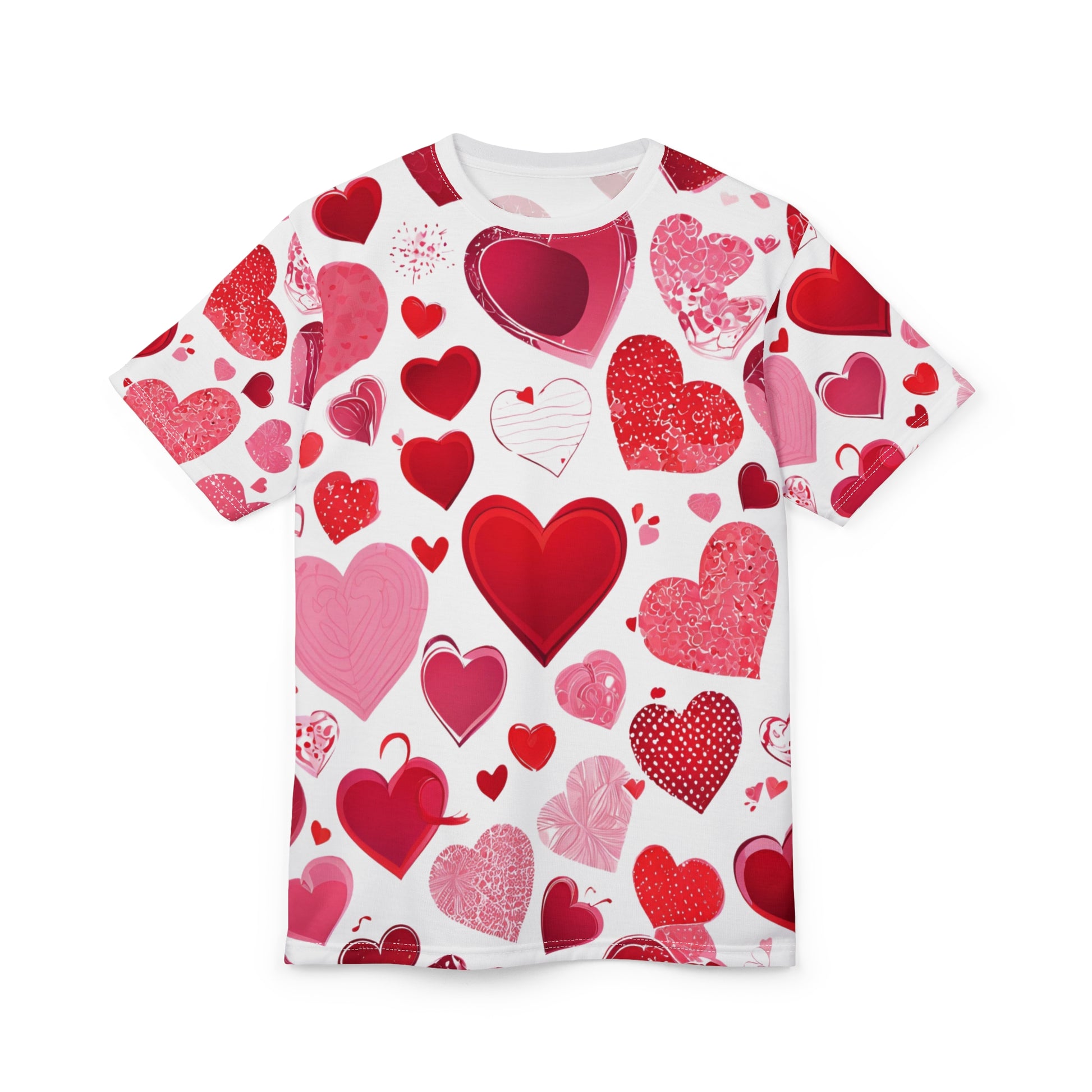 Valentine’s Day Heart Print Tee – Love in Every Stitch