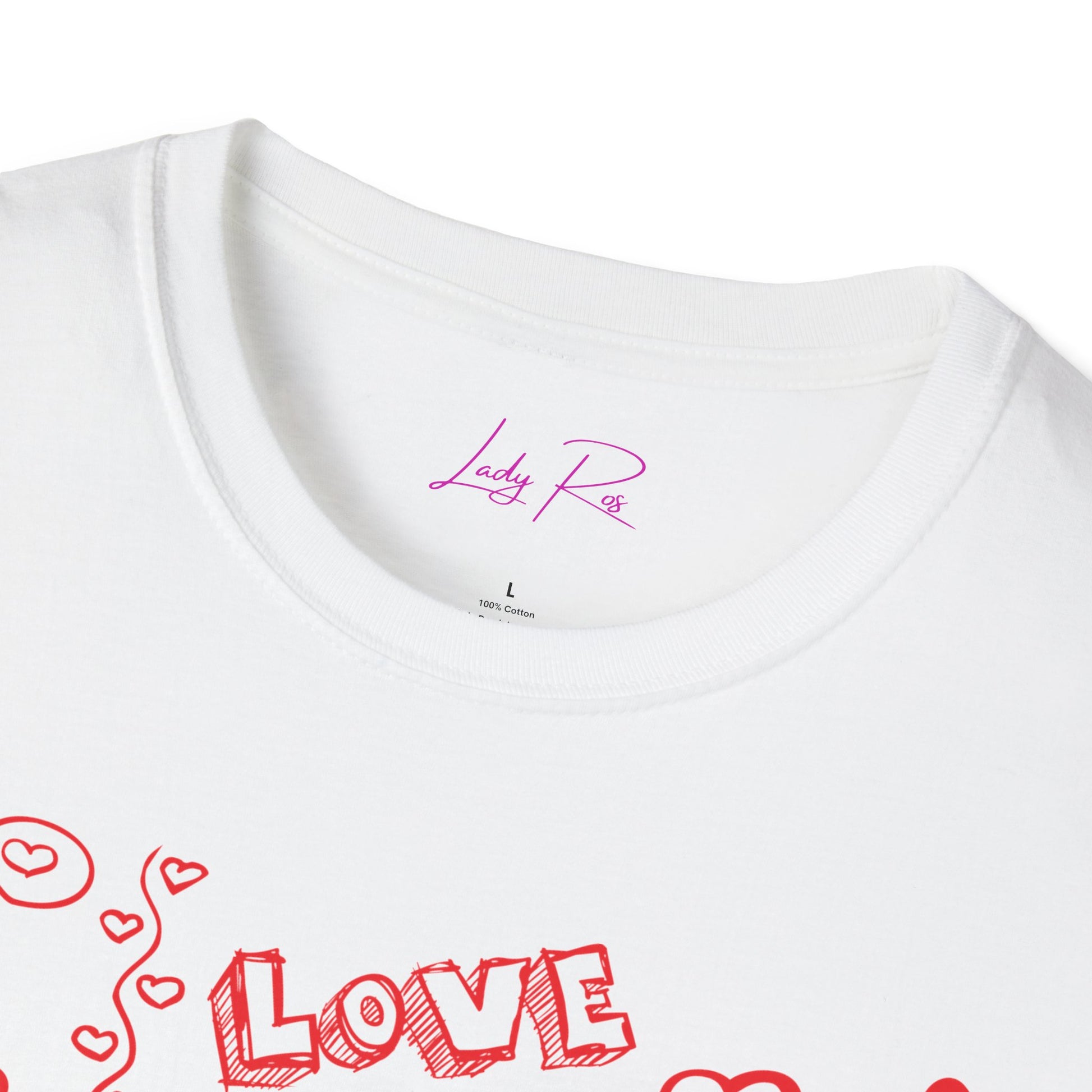 Playful Love Doodle Women’s T-Shirt – Valentine’s Day Edition