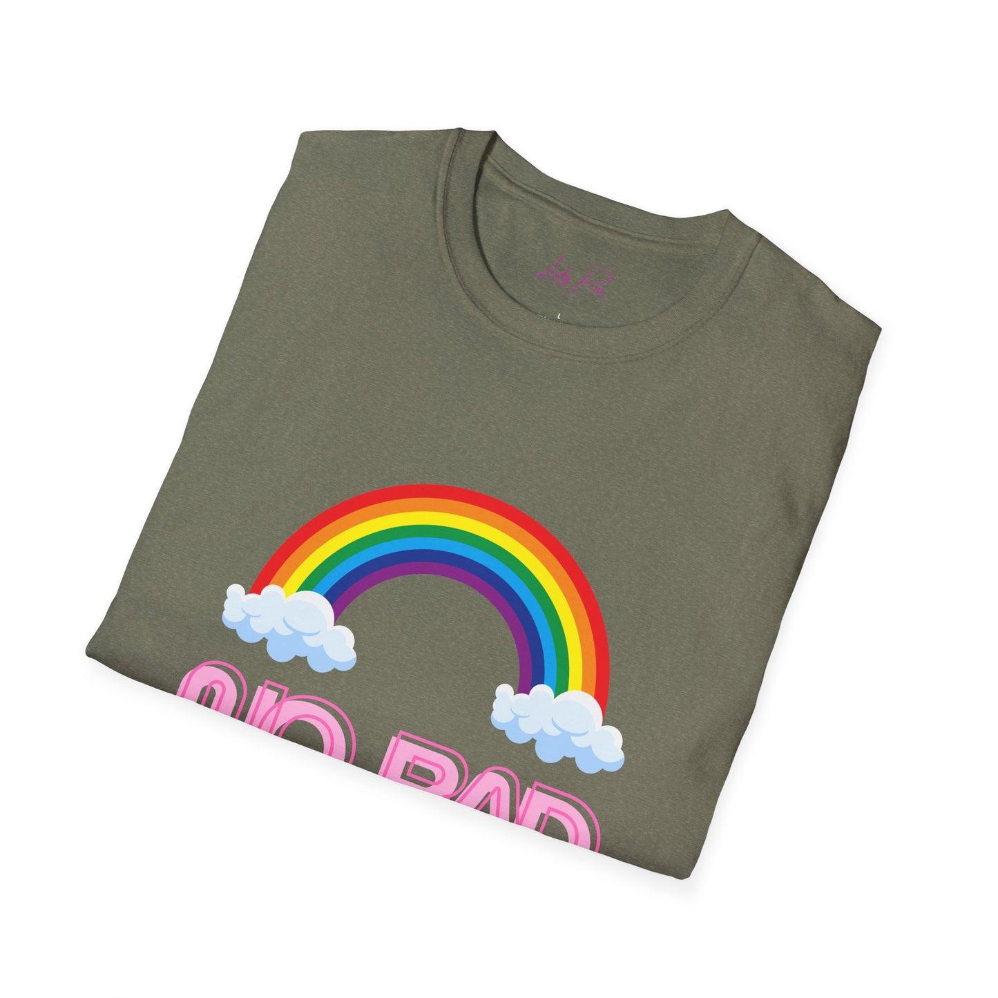 No Bad Vibes Rainbow T-Shirt – Spread Positivity in Style