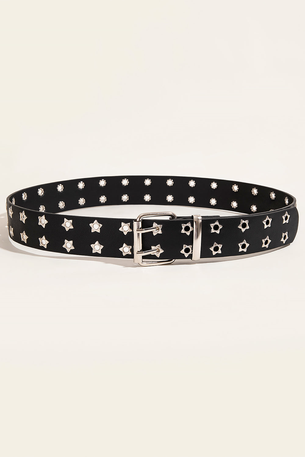 Patriotic Double Star PU Leather Belt