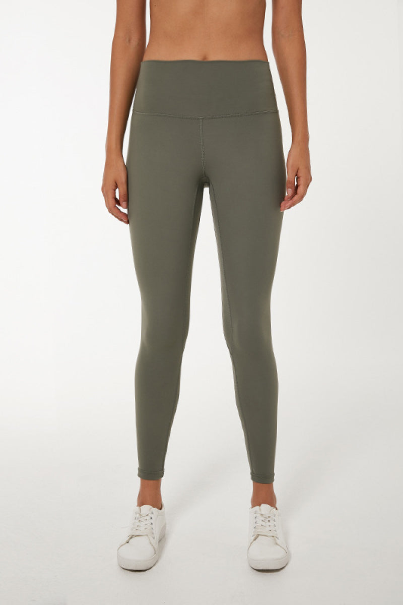 High Waist Active Leggings Olive