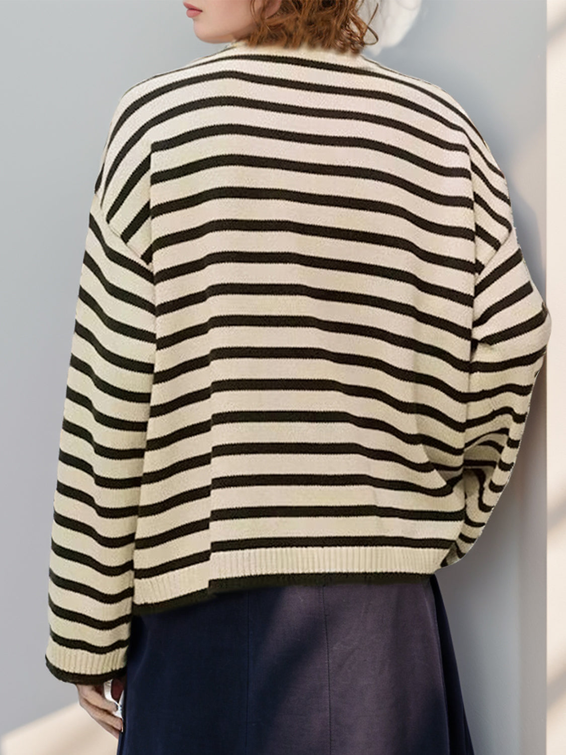 Women's Striped Knit Sweater