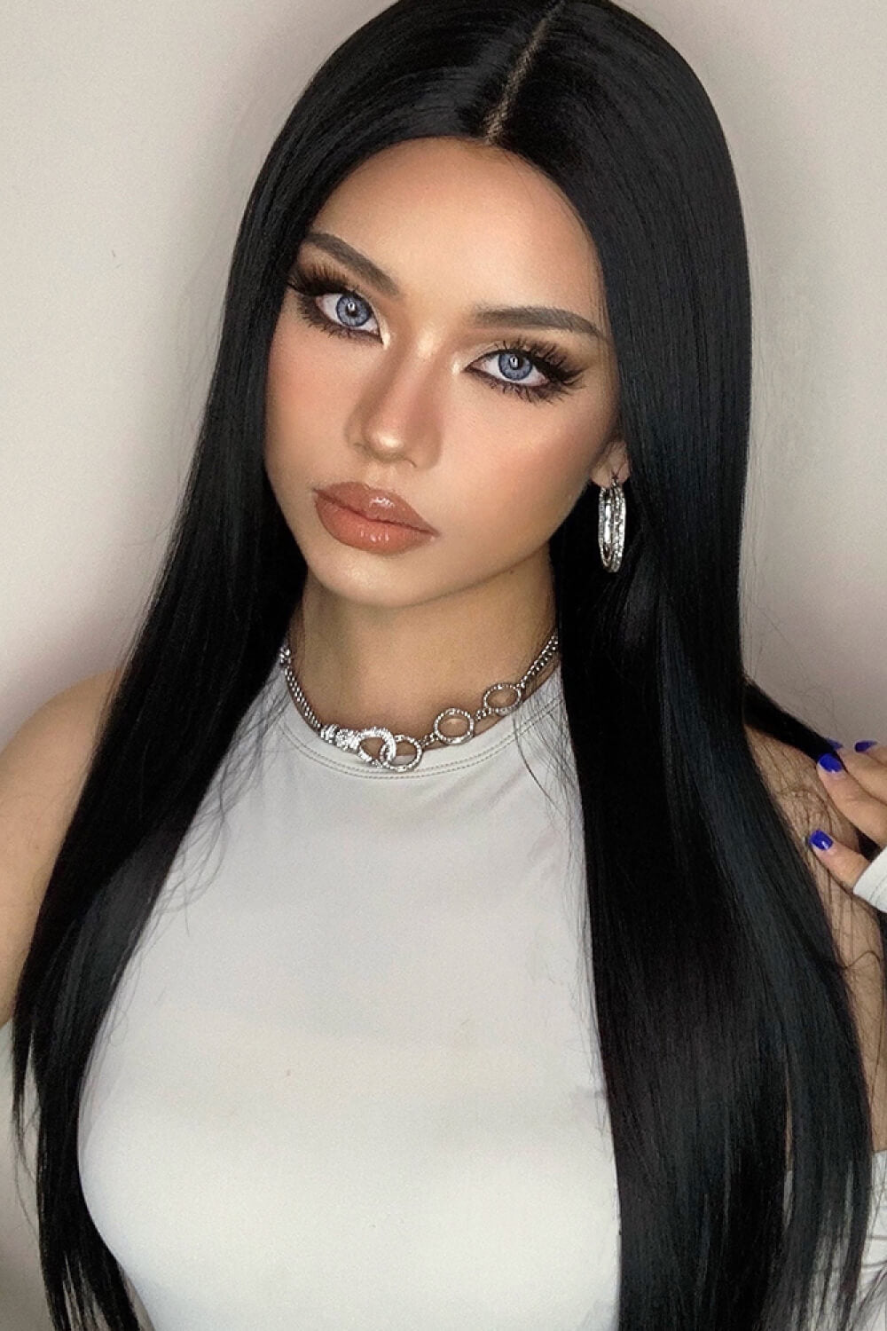 26" Long Straight Lace Front Wig