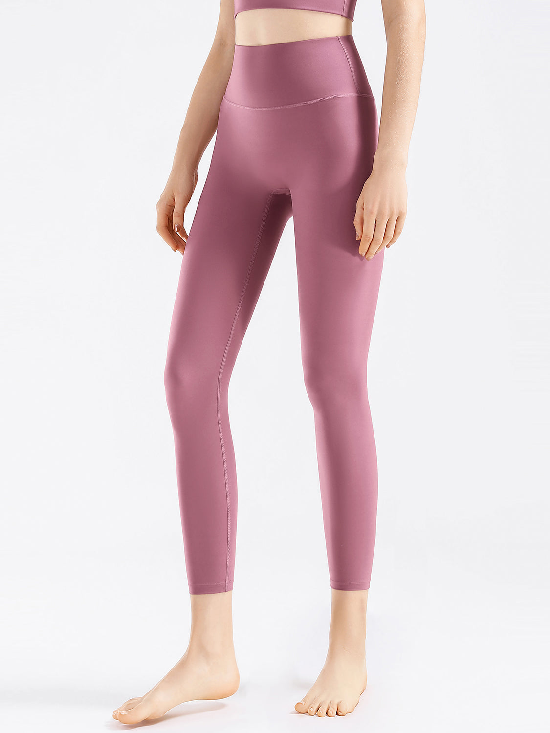 High Waist Active Pants Dusty Pink