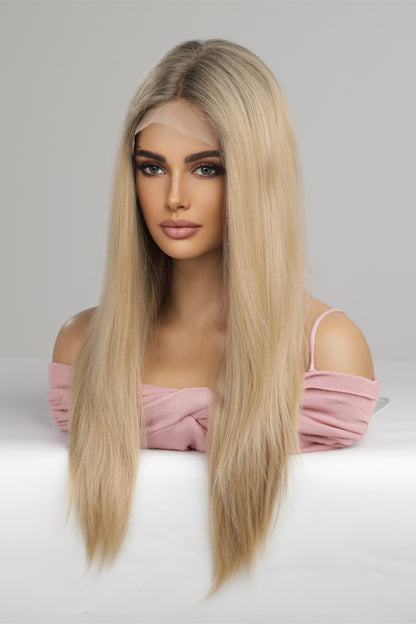 24" Long Straight Lace Front Wig