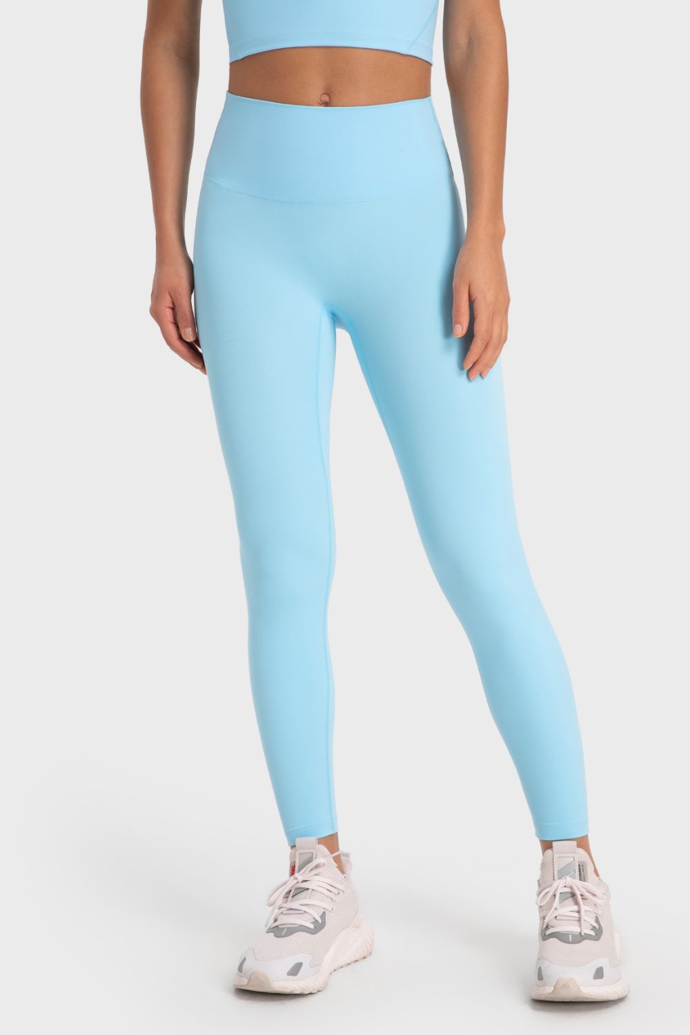 Basic Full Length Active Leggings Mint Blue