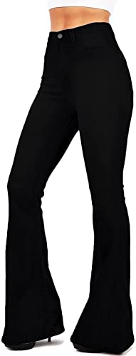 Rfm Jeans - KDF Flare Jeans for Women Womens Bootcut Bell Bottom Jeans High Waisted Stretch Slimming Bell Bottoms Jeans