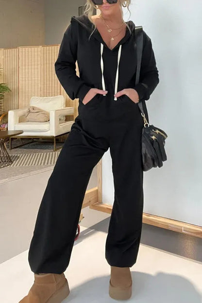 Women's Back-to-School Long Sleeve Jumpsuit