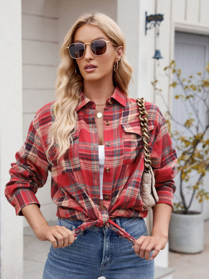 Classic Plaid Button-Down Shirt