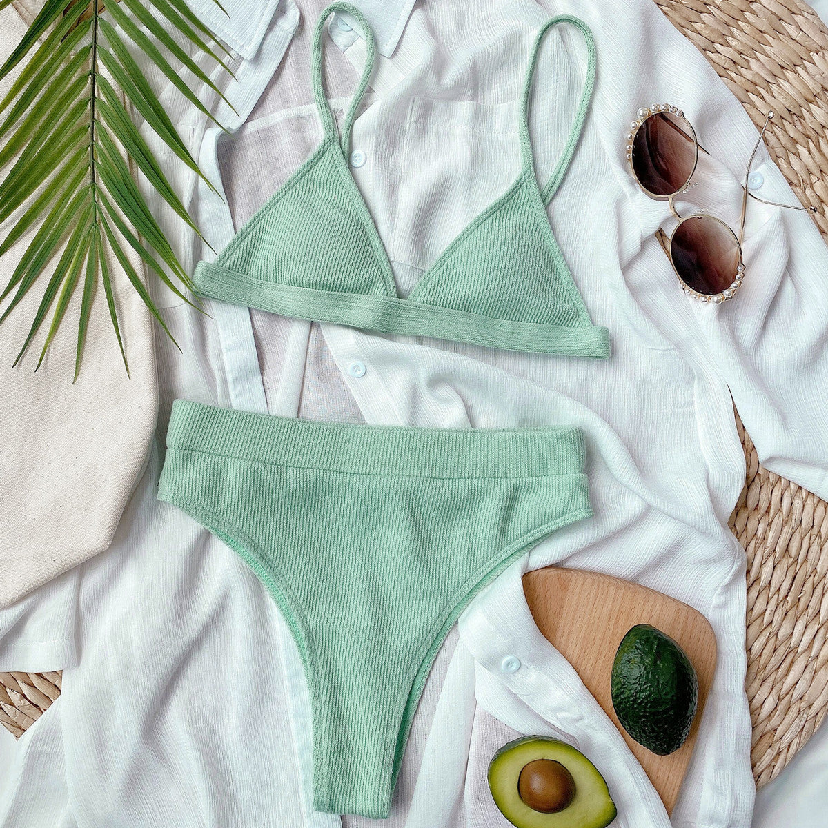 Minimalist Ribbed Bikini Set