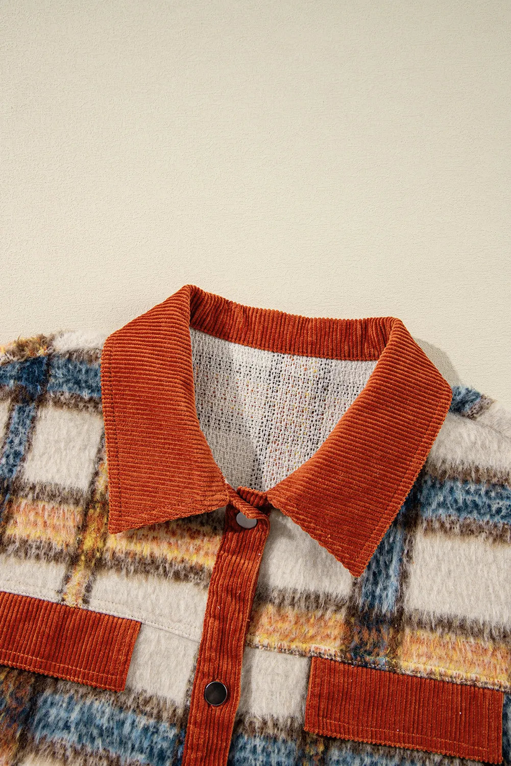 Plus Size Plaid Boyfriend Jacket