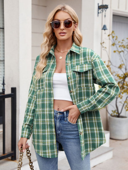 Classic Plaid Button-Down Shirt