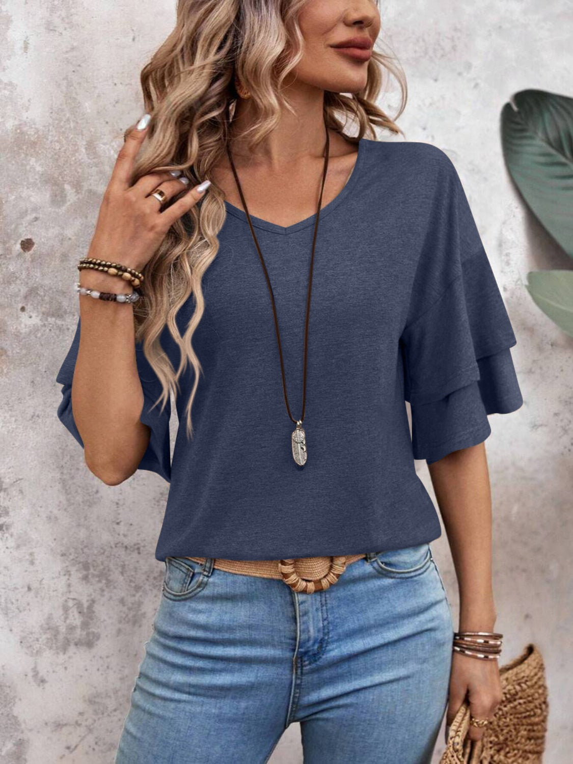 V-Neck Blouse