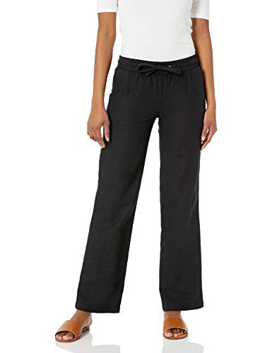 Rfm Jeans - Amazon Essentials Womens Linen Blend Drawstring Relaxed Fit Wide Leg Pant Available in Plus Size Black