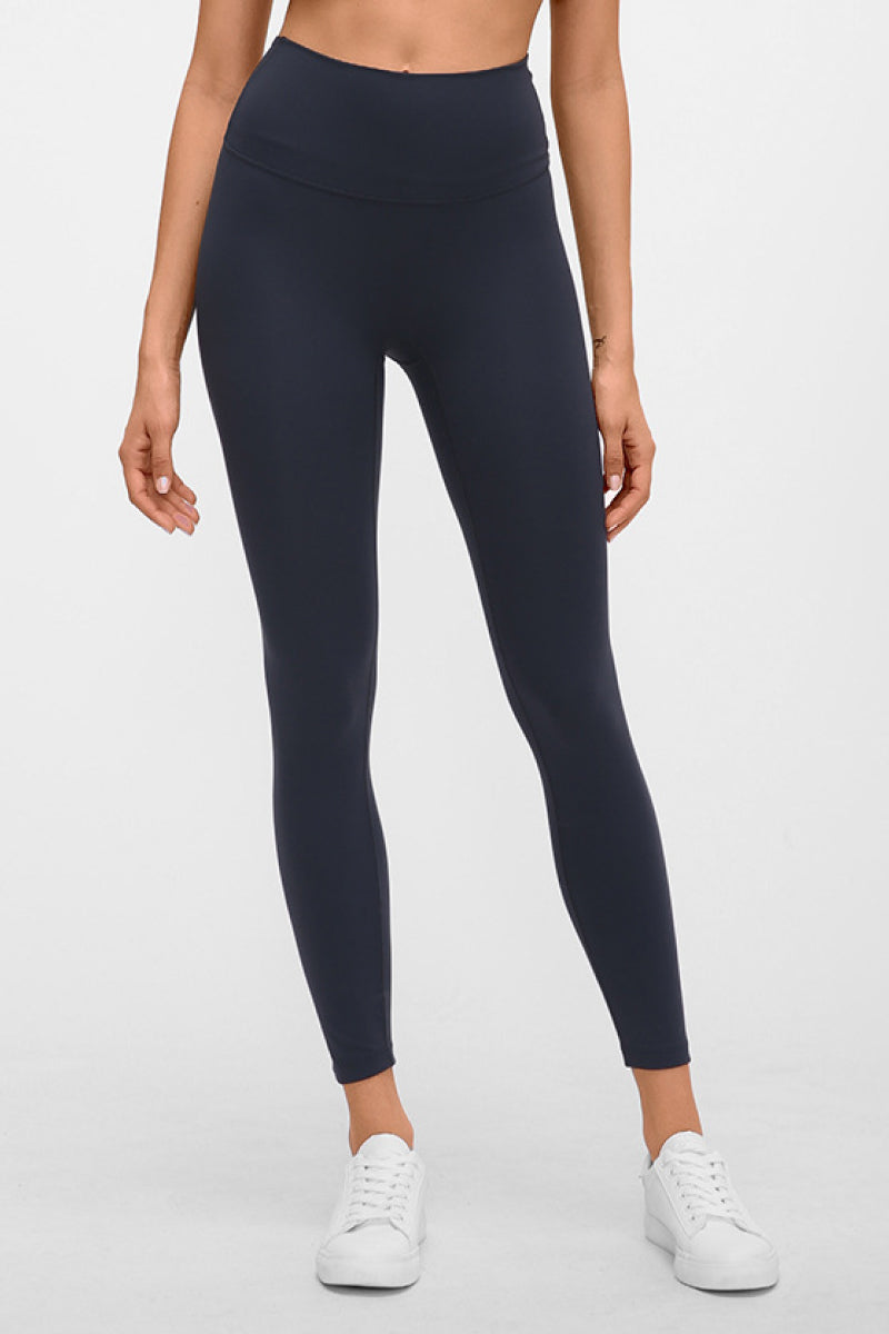 Basic Full Length Active Leggings Navy