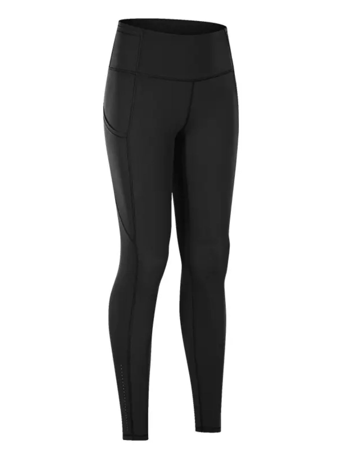 High-Waisted Stretch Leggings Black