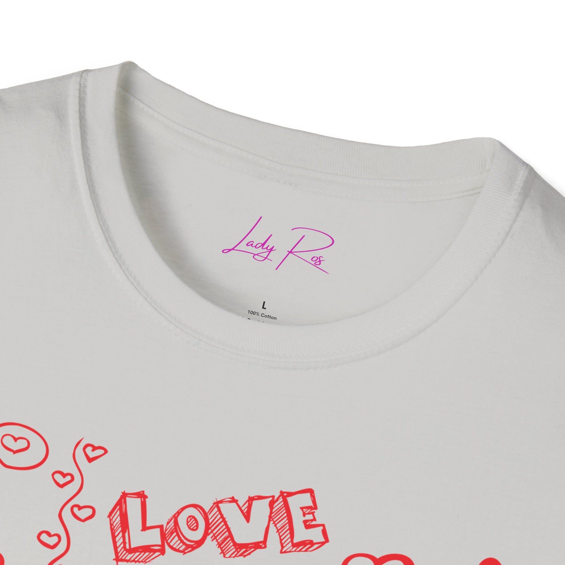 Playful Love Doodle Women’s T-Shirt – Valentine’s Day Edition