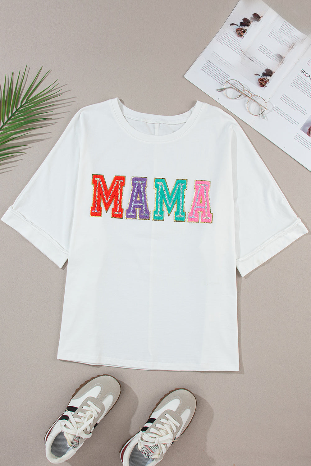 Mama Graphic Tee with Sequins