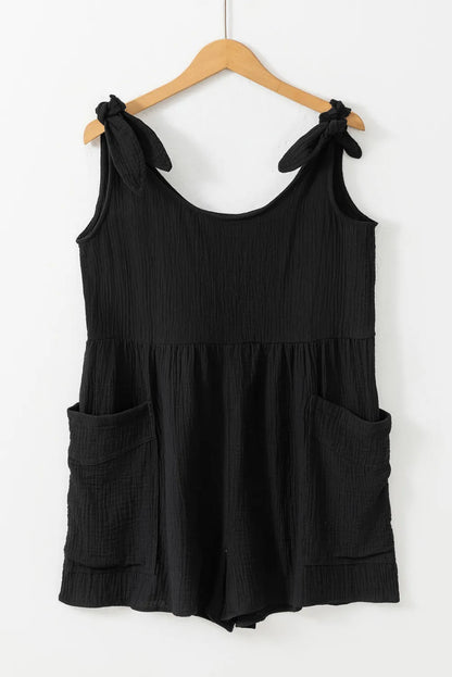 Tie Shoulder Romper