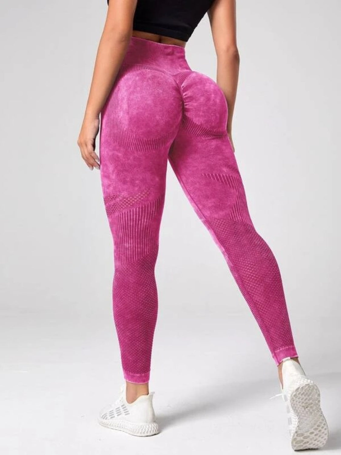 High Waist Active Pants Hot Pink