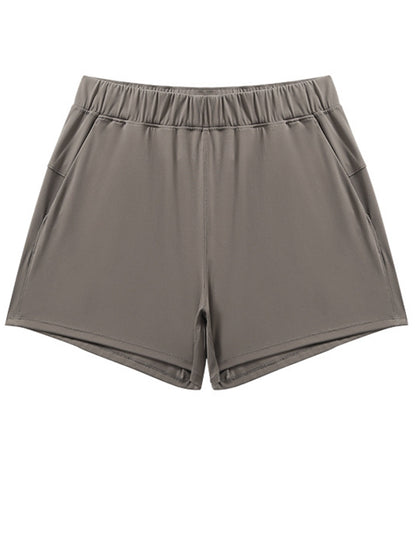 Elastic Waist Active Shorts