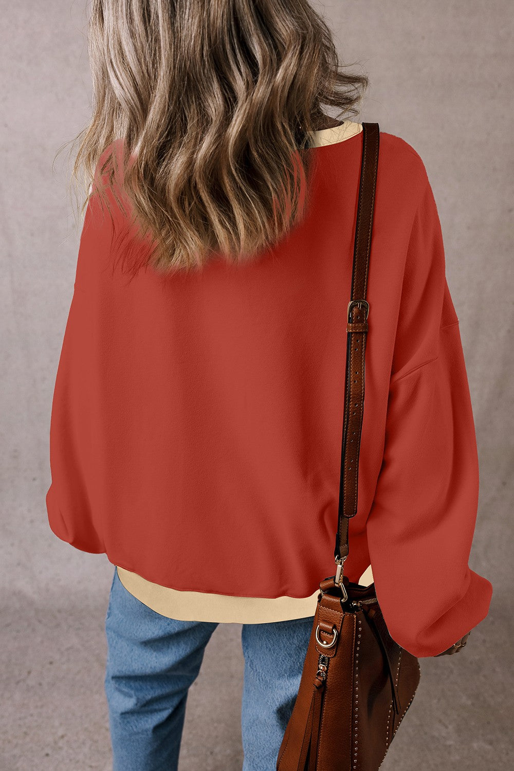 Back-to-School Contrast Sweatshirt