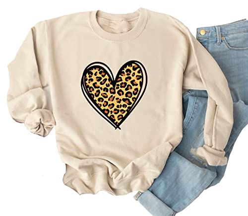 Heart Shirt - Ykomow Valentines Day Shirts Women Plaid Love Heart Valentines Day Sweatshirts Raglan Tops Cream-2