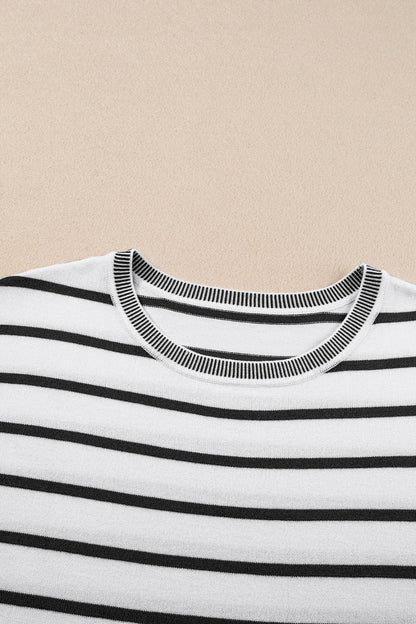 Women's Striped Knit Top