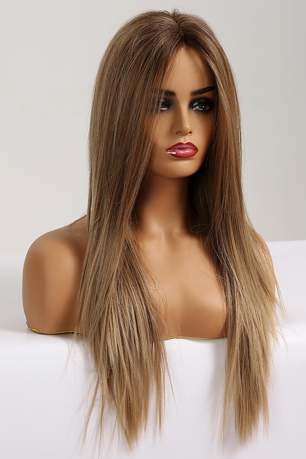26" Long Straight Lace Front Wig (Heat Resistant, 150% Density)