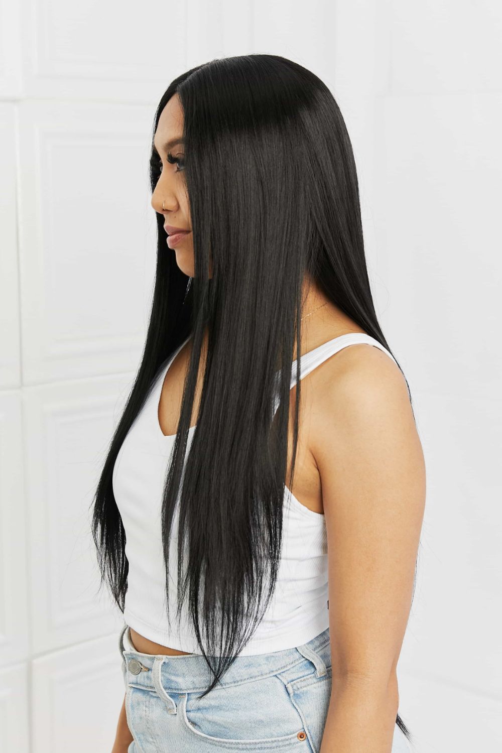 26" Long Straight Lace Front Wig