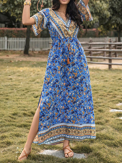 Boho Printed Maxi Dress