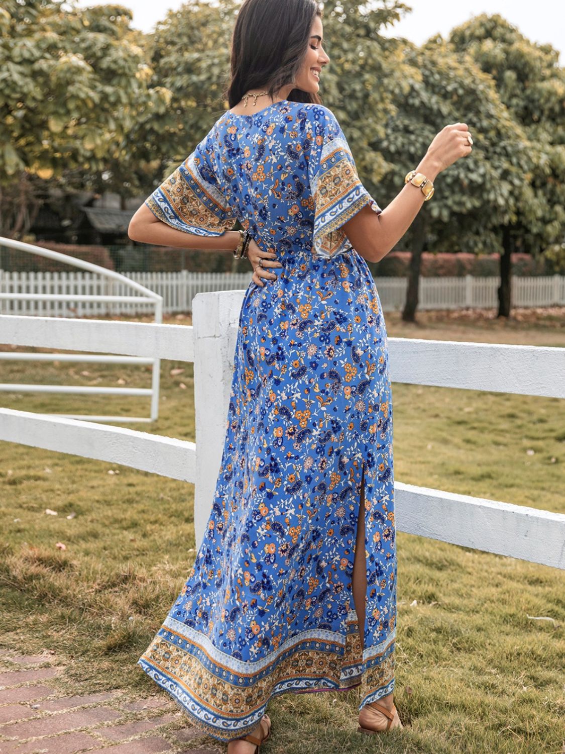 Boho Printed Maxi Dress